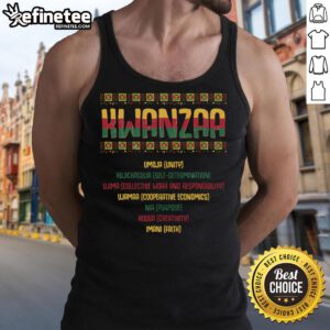 Funny African American tank top featuring 'Good Seven Days of Kwanzaa' design, perfect for celebrating Kwanzaa in style.