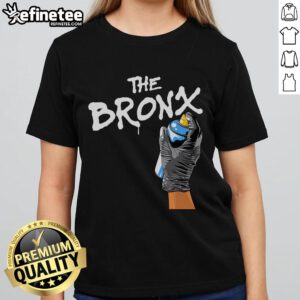 Good The Bronx graffiti ladies tee featuring vibrant street art design and trendy urban style for women.