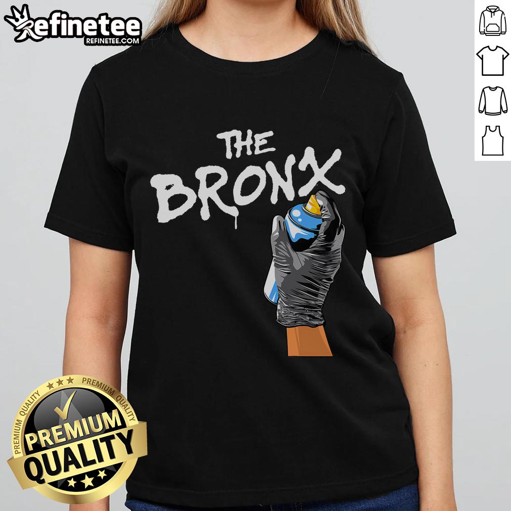 Good The Bronx graffiti ladies tee featuring vibrant street art design and trendy urban style for women.