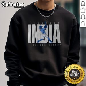 Hot Jonathan India KC Swing Sweatshirt featuring vibrant colors and sporty design, perfect for fans and casual wear.