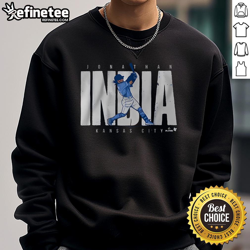 Hot Jonathan India KC Swing Sweatshirt featuring vibrant colors and sporty design, perfect for fans and casual wear.