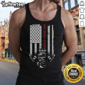 Hot Make America V8 Again tank top featuring a bold USA V8 engine graphic, perfect for car enthusiasts and patriotic fans.