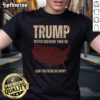 Hot Trump T-shirt featuring 'Better Coverage Than 5G' slogan, perfect for political enthusiasts and heart-themed apparel.