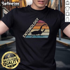 Nic Eentomology Entomologist Insects Vintage T-Shirt featuring a colorful insect design and retro typography.