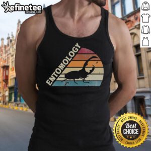 Vintage tank top featuring Nic Eentomology design with colorful insects, perfect for entomologists and insect lovers.
