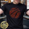 Stylish basketball word art design on a sports t-shirt, perfect for basketball fans and players.