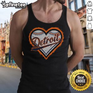 Nice Detroit Heart Tank Top in vibrant colors, perfect for showcasing Detroit pride and summer style.
