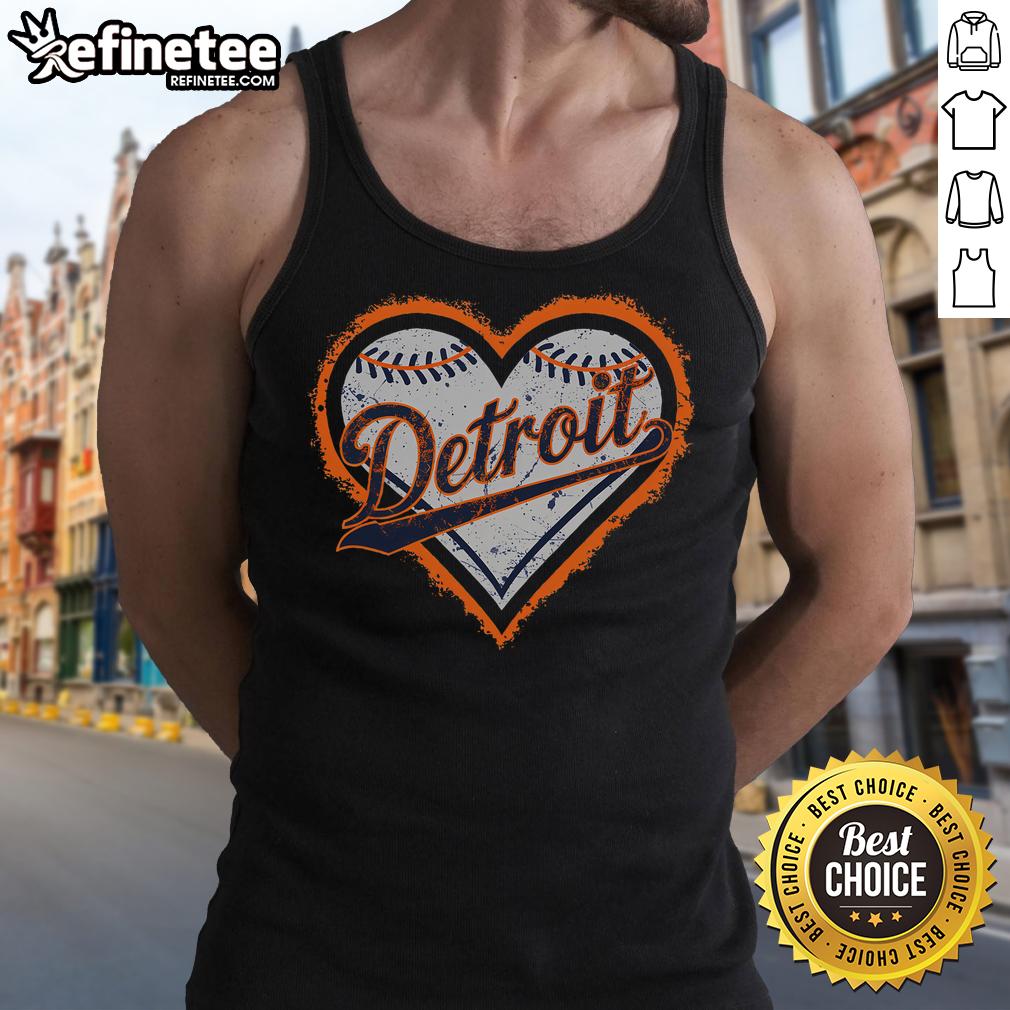 Nice Detroit Heart Tank Top in vibrant colors, perfect for showcasing Detroit pride and summer style.