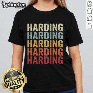 Retro vintage ladies tee featuring 'Nice Harding, New Jersey' design, perfect for fans of Harding NJ style.