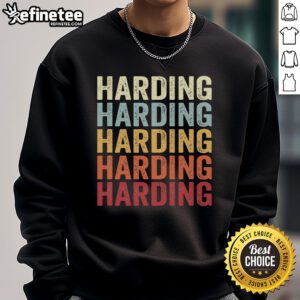 Retro vintage sweatshirt featuring 'Nice Harding' design, showcasing Harding, NJ style and comfort.