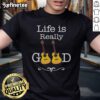 Alt Text: Nice Life Is Really Good Guitar T-Shirt featuring a vibrant guitar graphic, perfect for music lovers and casual wear.