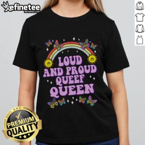 Funny ladies' tee featuring 'Nice Queef Queen' design, perfect for humorous moments and celebrating inappropriate queefing.