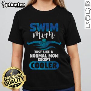 Funny swimming mum tee for Mother's Day featuring 'Nice Swim Mom' design, perfect gift for swimmer mothers.