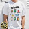 Nice You Are Strong Beautiful Autism Support T-Shirt in vibrant colors, promoting autism awareness and positivity.