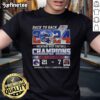 Boise State Broncos 2024 Mountain West Champions T-Shirt featuring UNLV 21-7 score, celebrating back-to-back victories.