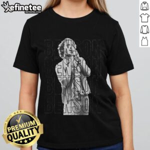 Official Benson Ladies Tee featuring stylish design and comfortable fit, perfect for fans of the Benson brand.