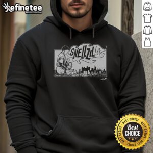 Official Blake Snell Snellzilla LA Hoodie featuring vibrant colors and stylish design for baseball fans.