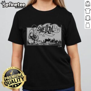Official Blake Snell Snellzilla LA Ladies Tee featuring stylish design and vibrant colors, perfect for fans and casual wear.