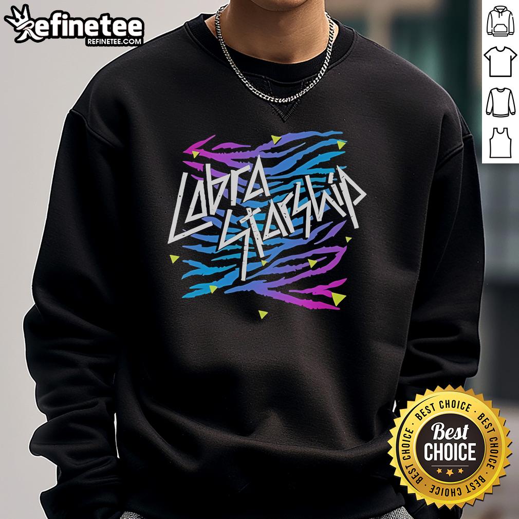 Official Cobra Starship Tour Sweatshirt featuring bold graphics and vibrant colors, perfect for fans and concert-goers.