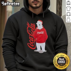 Official Coca-Cola Polar Bear Anti-Social Club Holiday 2024 Hoodie featuring festive design and cozy fit.