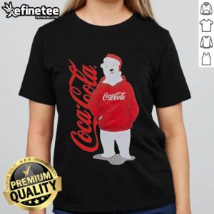 Official Coca-Cola Polar Bear Anti-Social Club Holiday 2024 Ladies Tee featuring festive design and vibrant colors.