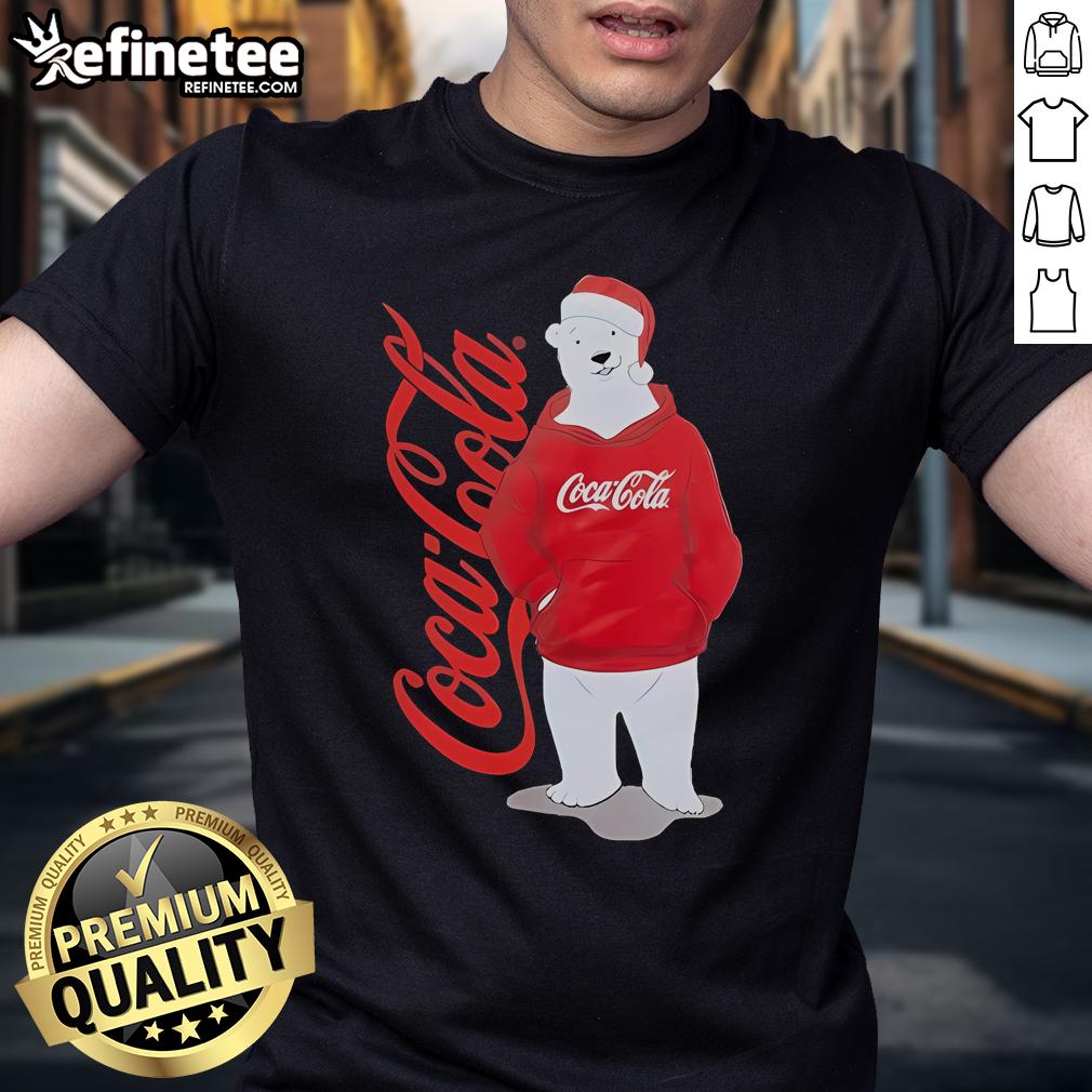 Official Coca-Cola Polar Bear Anti Social Club Holiday 2024 T-Shirt featuring a festive polar bear design.