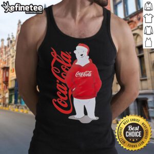 Official Coca-Cola Polar Bear Anti Social Club Holiday 2024 tank top featuring festive design and vibrant colors.