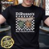Official Dirusso's Pepper Onion Sausage Sandwich T-Shirt featuring vibrant design and bold colors for sausage lovers.
