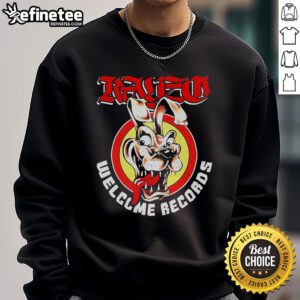 Official Kayzo Welcome Records Dog Sweatshirt featuring a stylish design with a cozy fit for dog lovers.