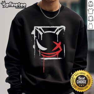 Official Kreekcraft Graffiti Sweatshirt featuring vibrant street art design, perfect for fans of gaming and urban style.