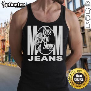 Official Mom Jeans Bass Pro Shop Tank Top featuring a stylish design perfect for casual summer outings.