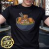 Good Capybara eating ramen t-shirt design featuring a cute capybara enjoying a bowl of ramen noodles.