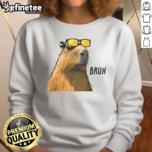 Cool Capybara sweatshirt featuring a fun design of a relaxed capybara, perfect for casual wear and animal lovers.
