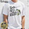 Funny angler t-shirt featuring a pole dancer with fishing gear, perfect for fishing enthusiasts and pole dance lovers.