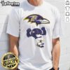 Cartoon character design on a Nice Rush Zone Baltimore Ravens NFL T-Shirt for 2025, perfect for fans and collectors.