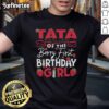 Adorable Tata Of The Berry first birthday strawberry t-shirt for kids, perfect for celebrating a special milestone.