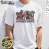 Official Atlanta Falcons vs Los Angeles Rams NFC Wild Card playoff T-shirt featuring team mascots and vibrant graphics.