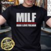 Alt Text: Official Milf Man I Love Fulham T-Shirt design featuring bold text and stylish graphics for Fulham FC fans.