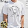 Official New York City Lady Liberty T-Shirt featuring a vibrant design of the Statue of Liberty against a city backdrop.