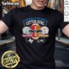 Official Ohio State Buckeyes vs Texas Longhorns 2025 CFP Semifinal Cotton Bowl T-Shirt showcasing team logos and vibrant design.