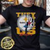 Alt Text: Official They Not Like Us Pittsburgh Steelers NFL football t-shirt featuring team colors and logo design.