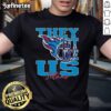 Official They Not Like Us Tennessee Titans NFL Football 2025 T-Shirt featuring team colors and logo for fans.
