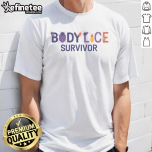 Funny Body Lice Survivor Bugs Insects T-Shirt featuring cartoon lice graphics, perfect for humor lovers and bug enthusiasts.