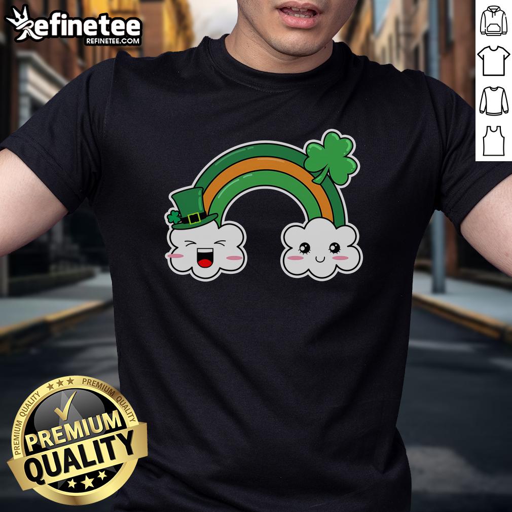Good St Patrick's Day Irish Rainbow T-Shirt featuring vibrant colors and festive design, perfect for celebrating the holiday.