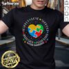 Happy Autism Awareness T-Shirt featuring vibrant colors and messages of respect, love, and support for the autism community.