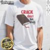 Hot Crack This Not Drugs Holy Bible Christian God T-Shirt featuring bold text and a vibrant design for faith-based fashion.