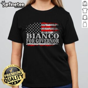 Nice Bianco for Governor Ladies Tee in soft cotton, featuring a stylish design perfect for campaign support.