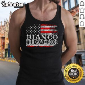Nice Bianco for Governor tank top showcasing a stylish design for campaign support and summer wear.