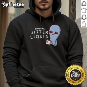 Alt Text: Stylish Nice Consume Jitter Liquid Strange Planet Hoodie featuring vibrant colors and unique cosmic design.