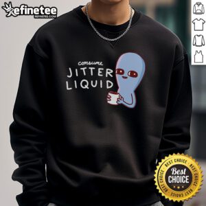 Nice Consume Jitter Liquid sweatshirt featuring a vibrant design inspired by a strange planet, perfect for unique fashion lovers.
